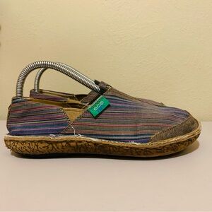 Twisted X Multicolor Striped Flats Slippers Leather Women’s Shoes Size 7